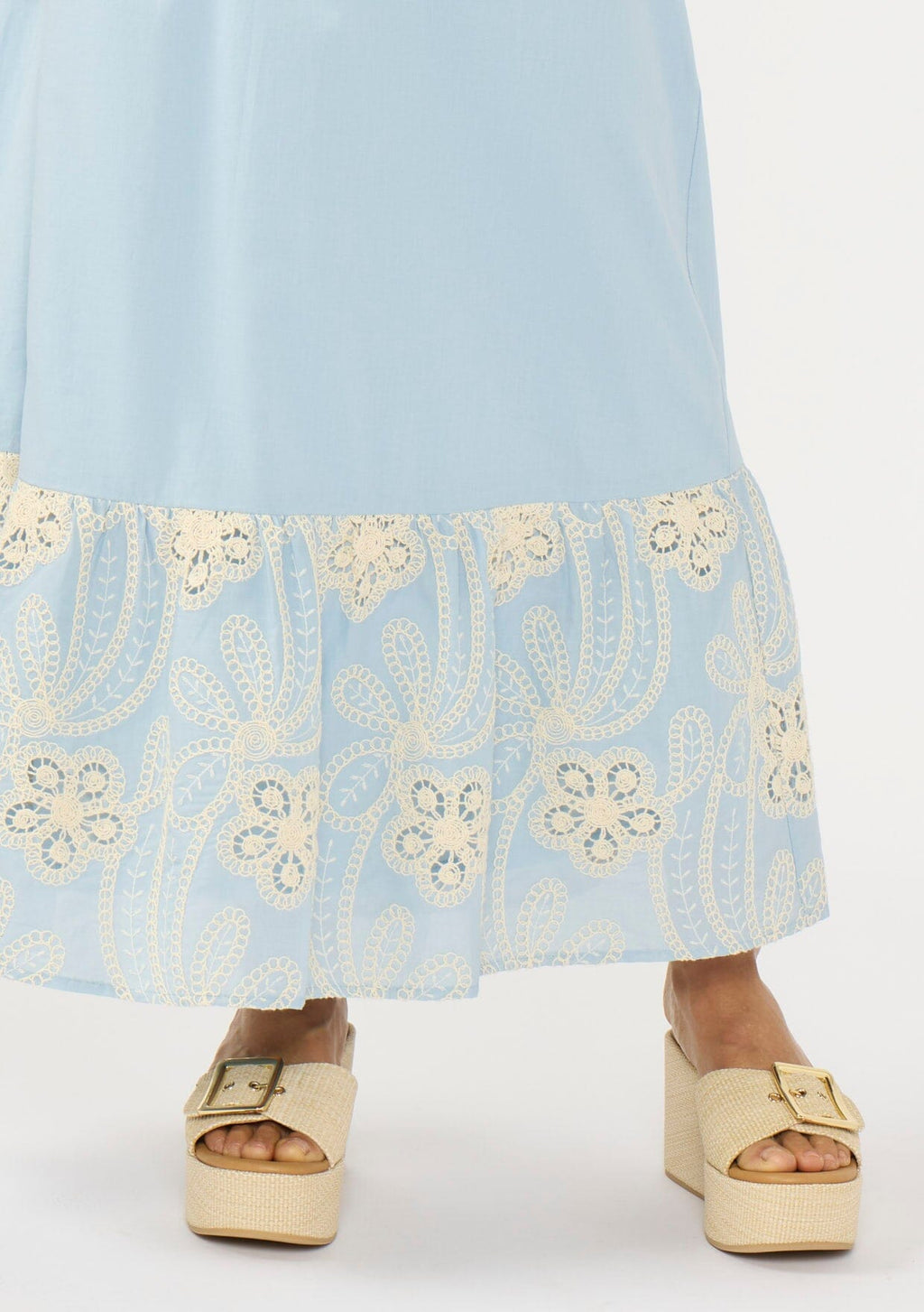 Addy Embroidered Maxi Skirt
