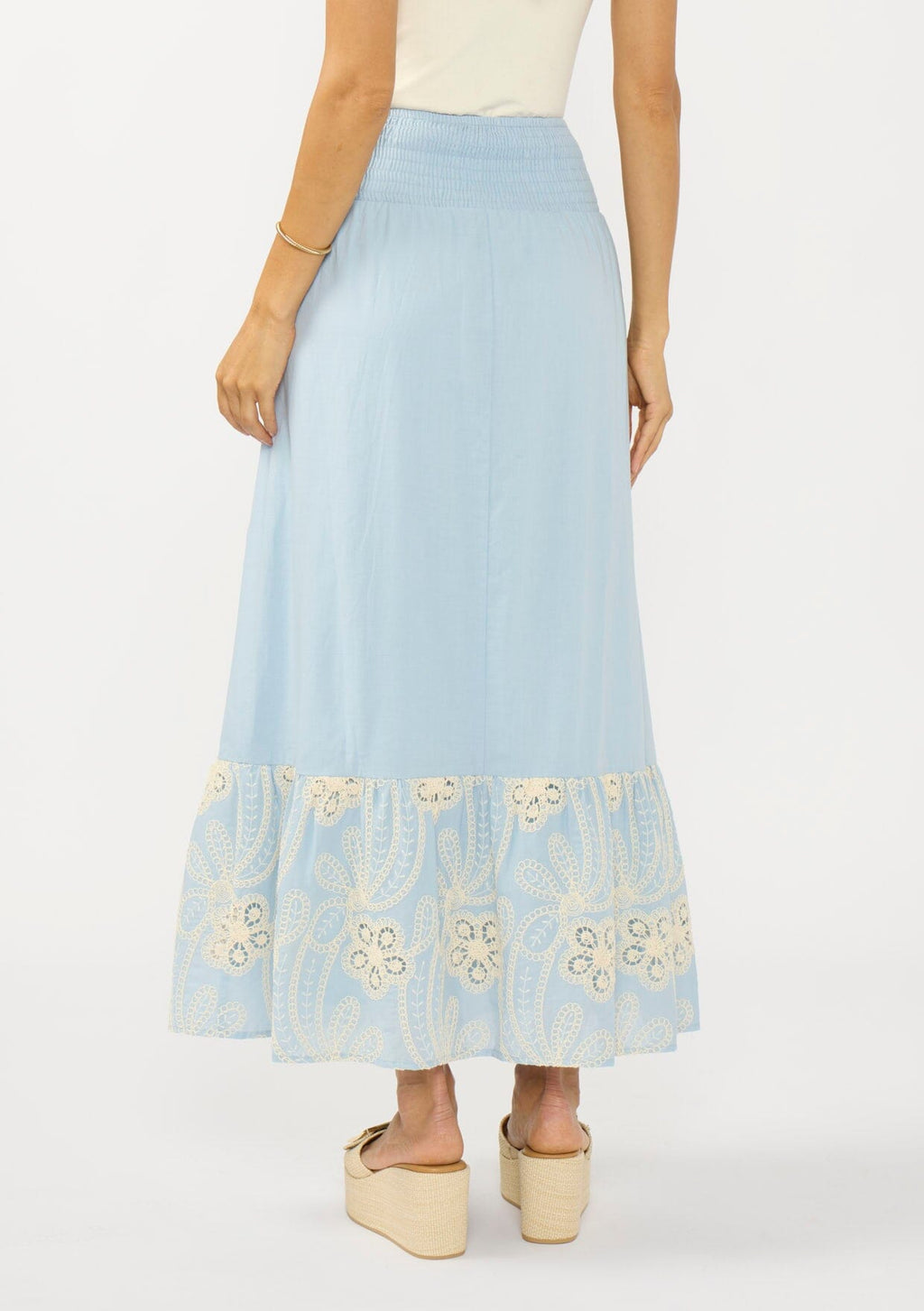 Addy Embroidered Maxi Skirt