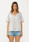 Lagoon Embroidered Top