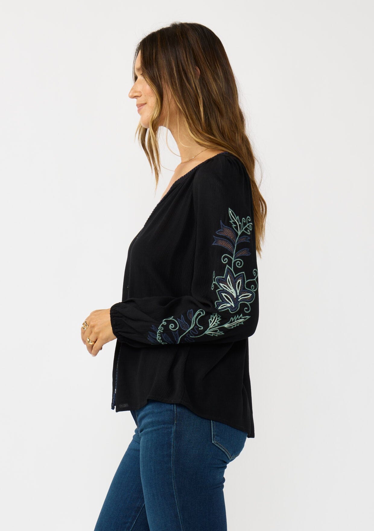 Lenora Embroidered Blouse