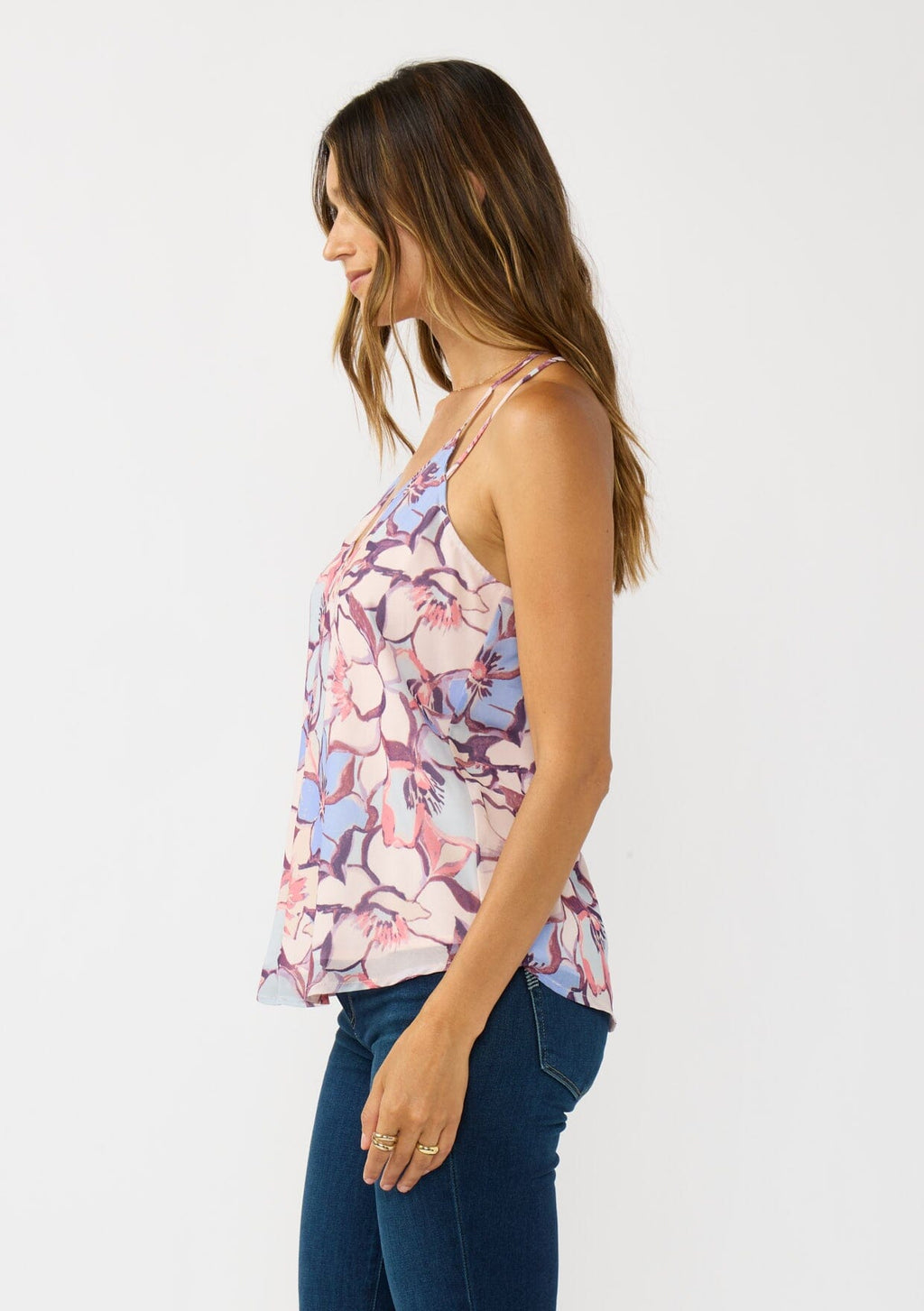 Wisteria Floral Tank Top