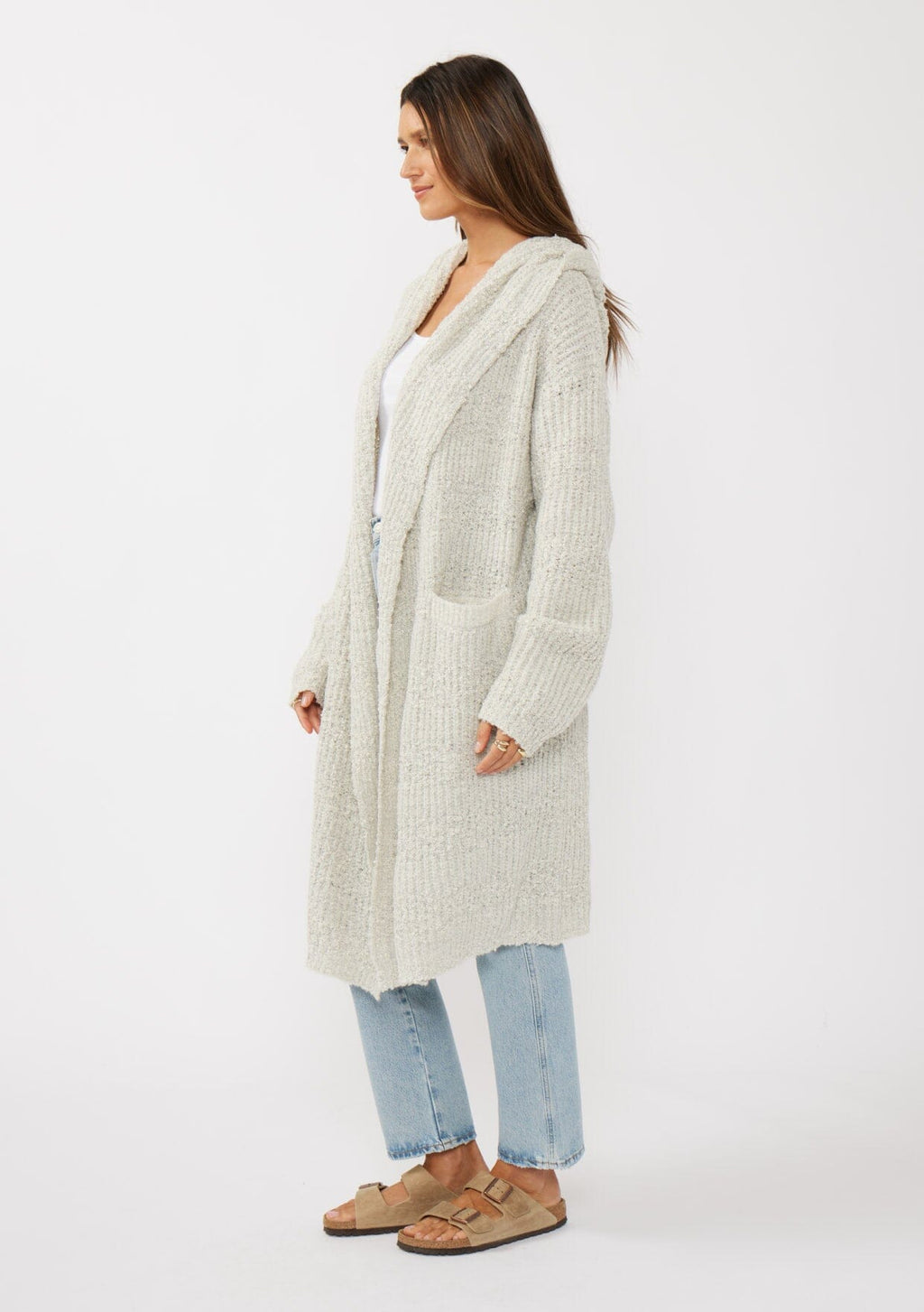Lina Space Dye Hooded Cardigan
