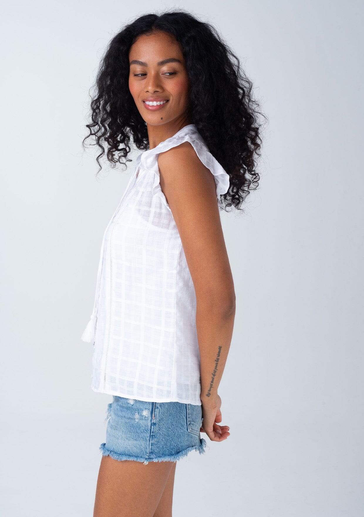 Nicolette Flutter Sleeve Top