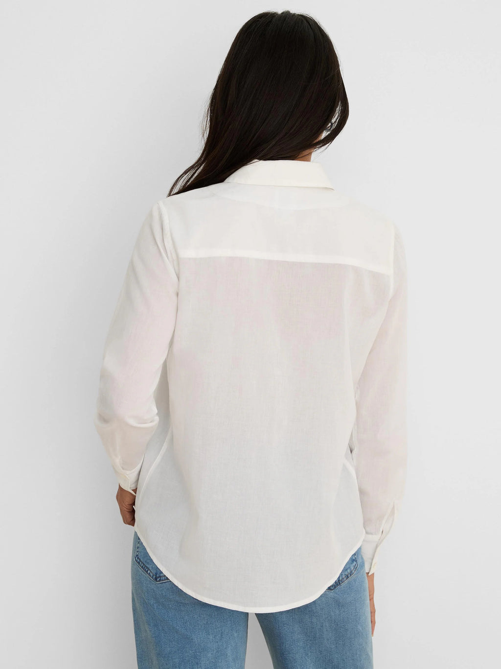 Ruffled Cotton Shirt