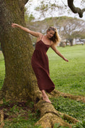 Linden Solid Midi Dress