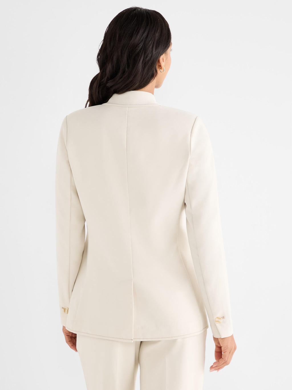 Sleek Stretch Accent Stitch Blazer