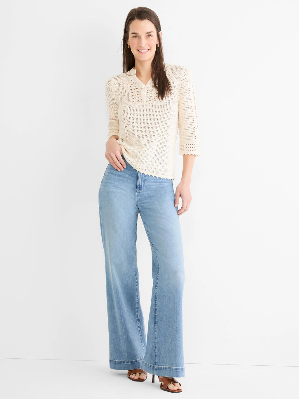 Crochet Mesh Sweater