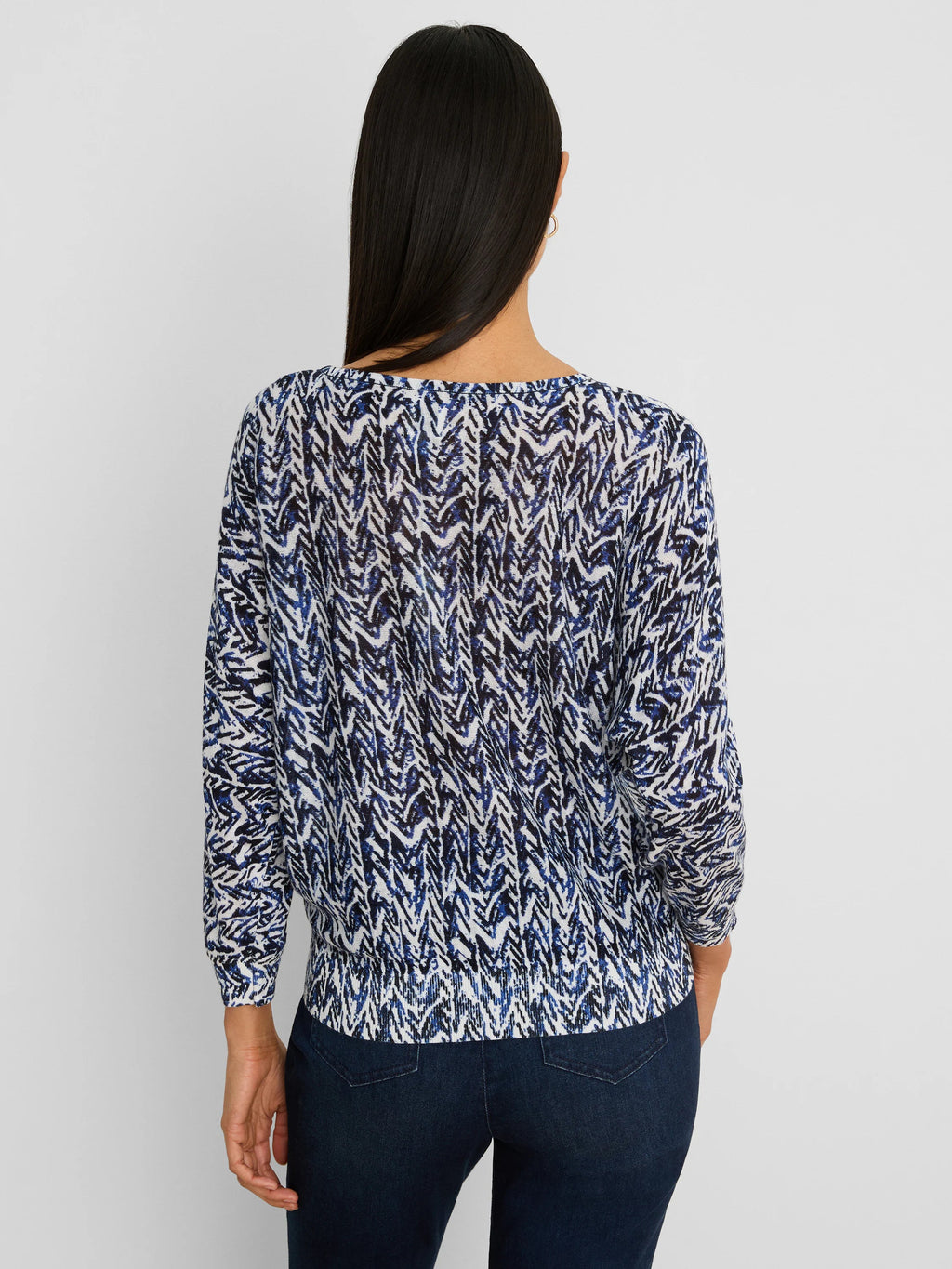 Indigo Crosshatch Sweater