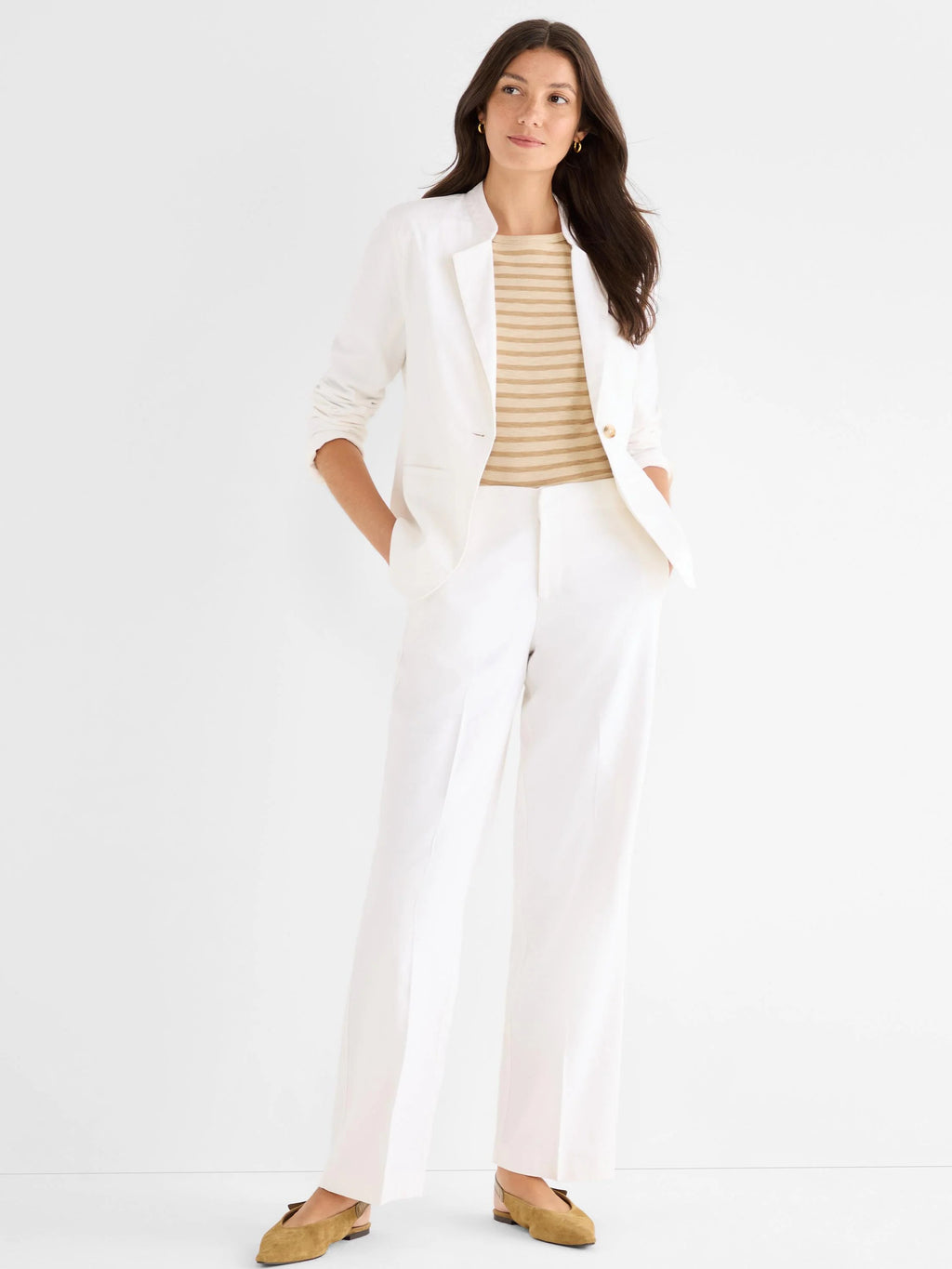 Stretch Linen Eva Blazer