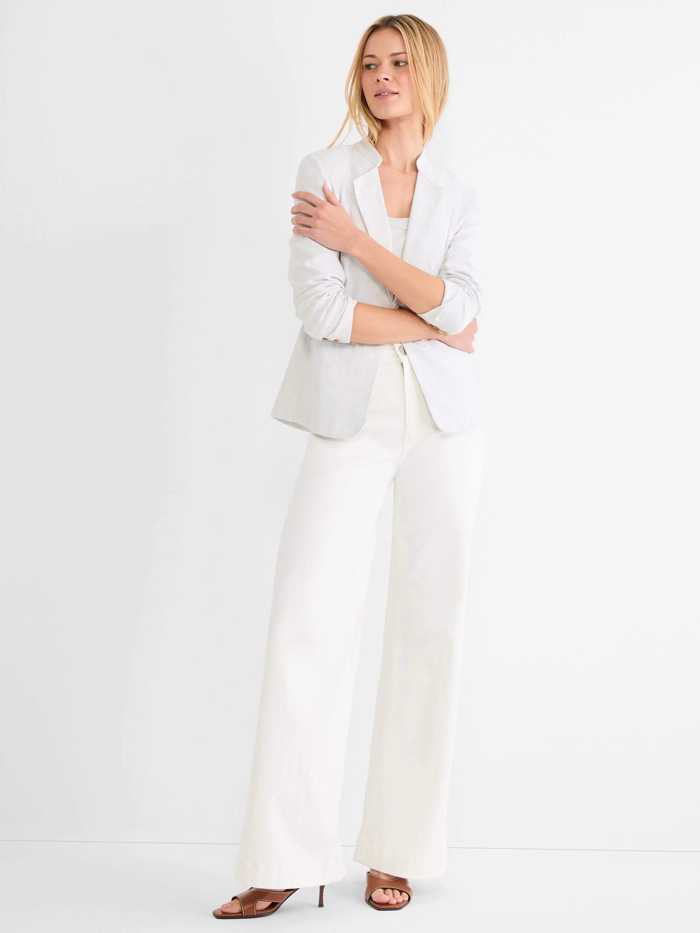 Stretch Linen Eva Blazer