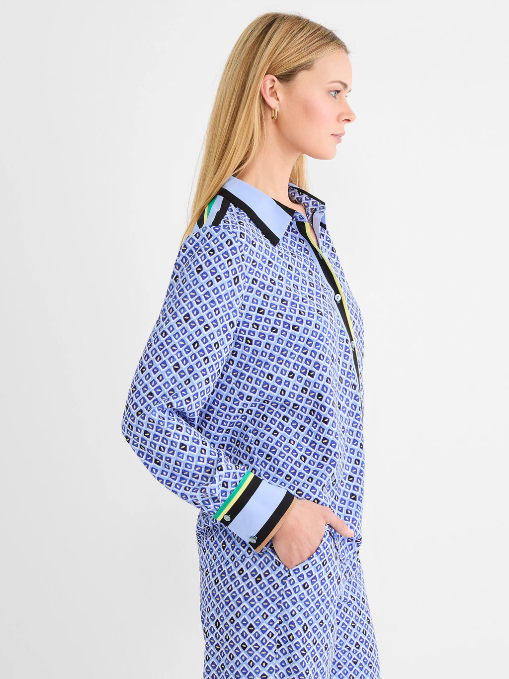 Mosaic Trimmed Shirt