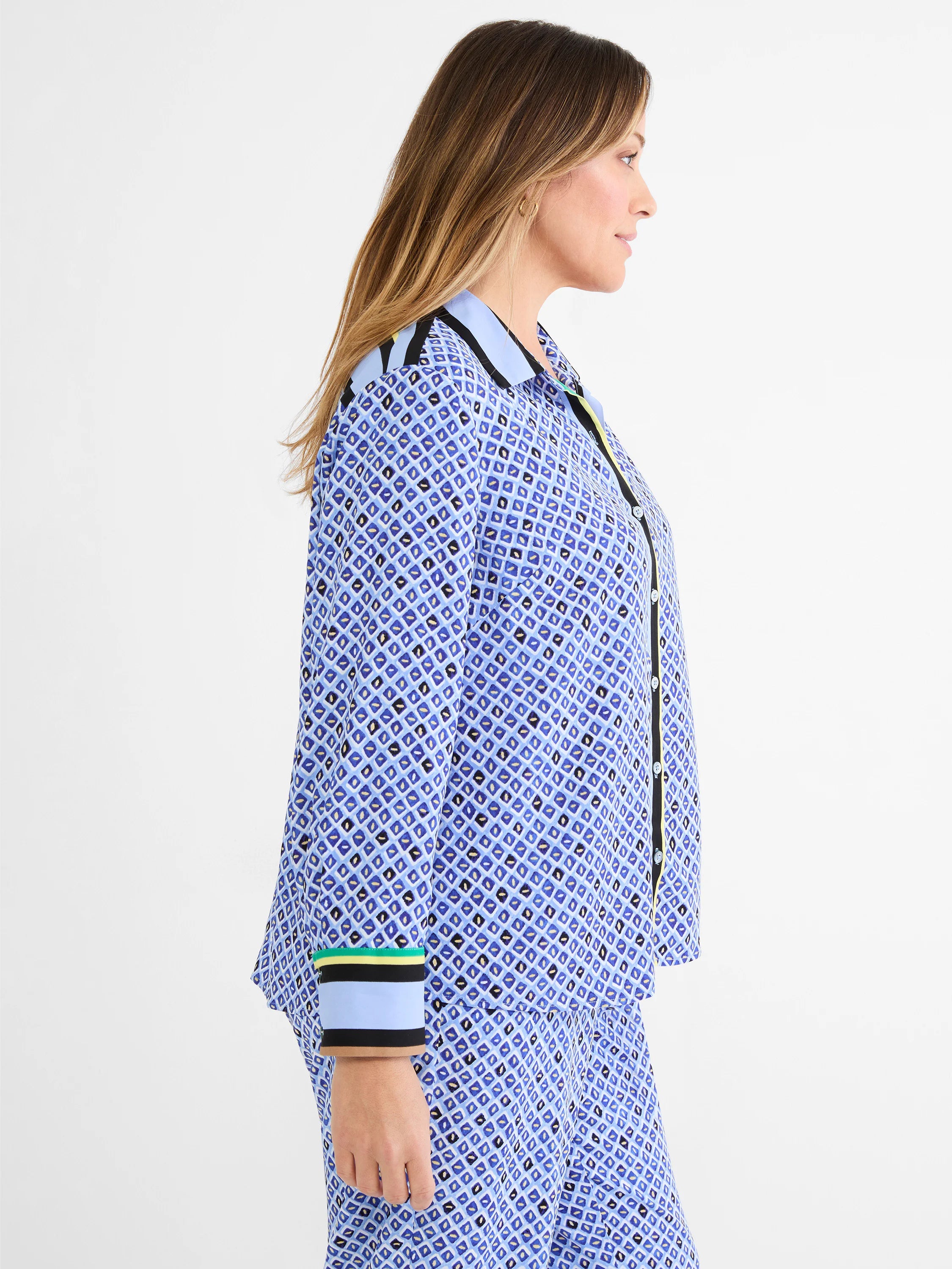 Mosaic Trimmed Shirt