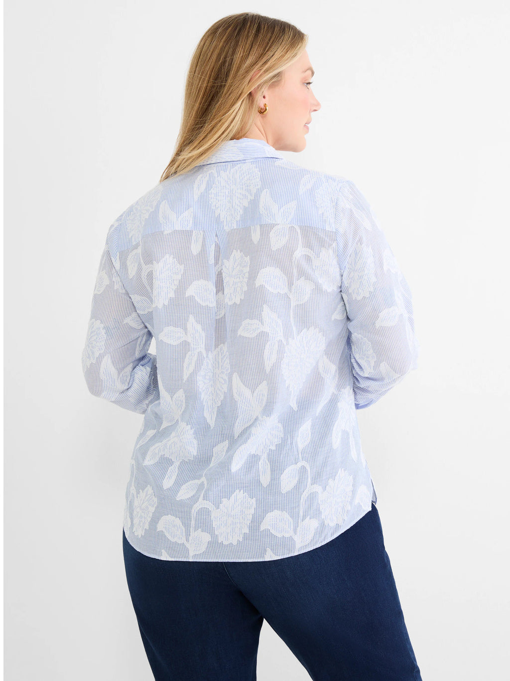 Sky Striped Jacquard Top