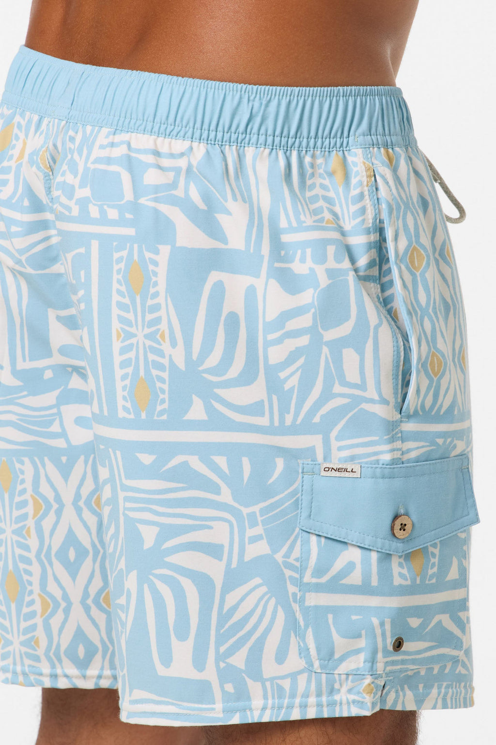 Hermosa Retro 17" Elastic Waist Swim Trunks