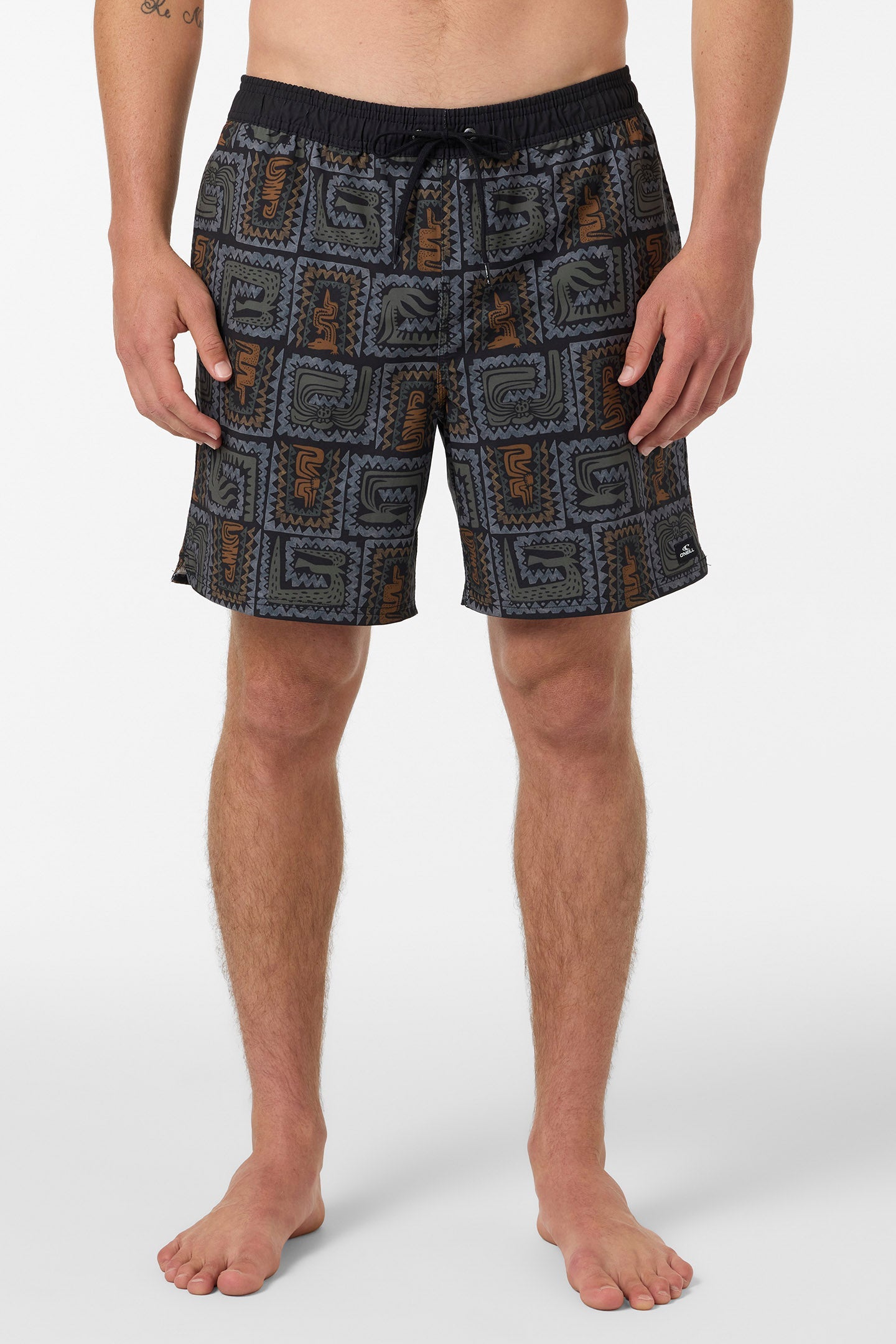 Hermosa Elastic Waist Lined 17" Swim Trunks