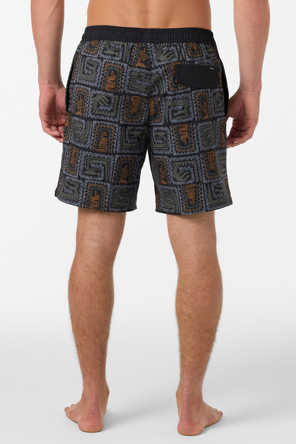 Hermosa Elastic Waist Lined 17" Swim Trunks
