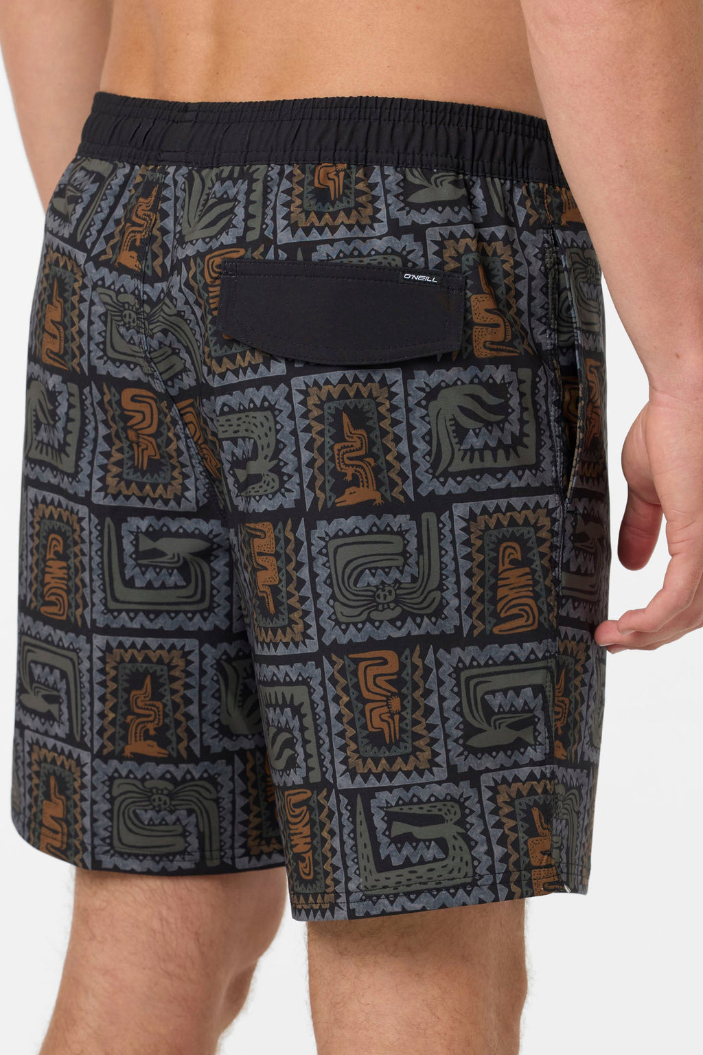 Hermosa Elastic Waist Lined 17" Swim Trunks
