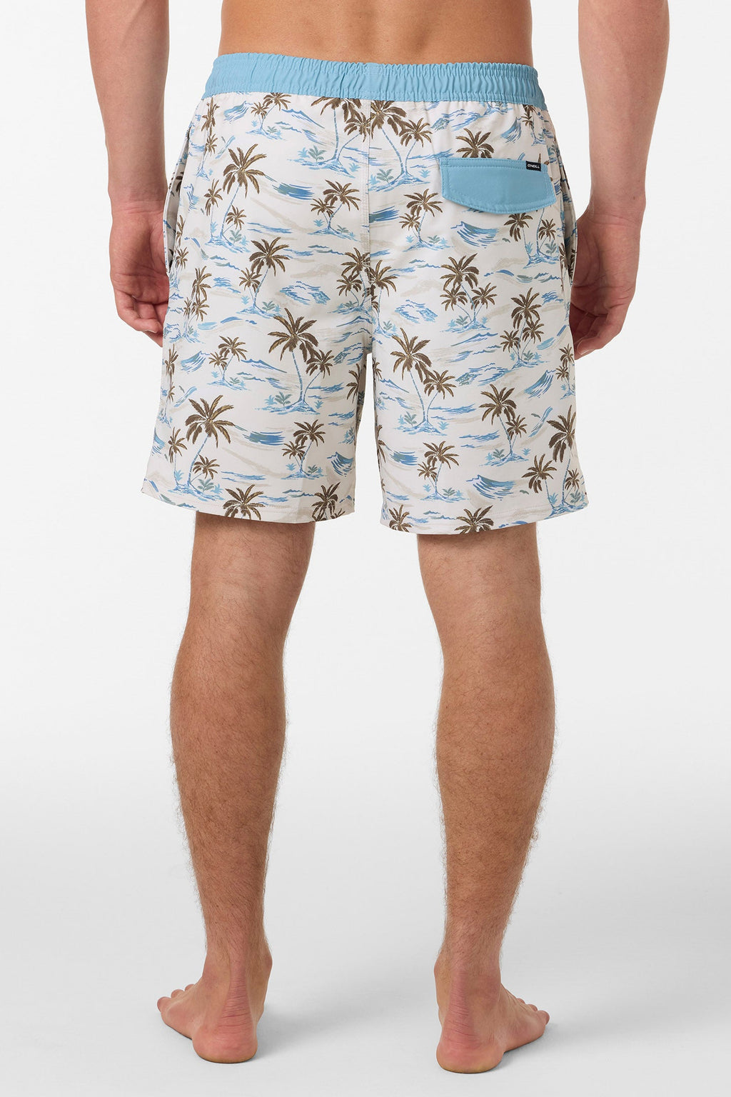 Hermosa Elastic Waist Lined 17" Swim Trunks