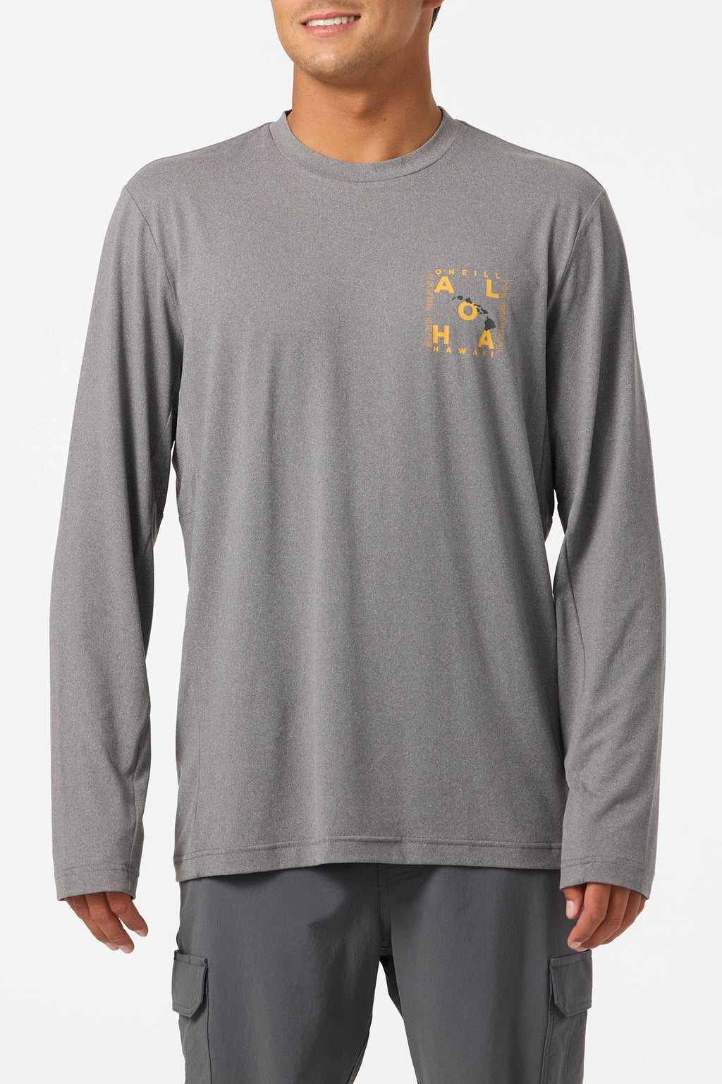 Hawaii Layout UPF Long Sleeve Standard Fit Tee