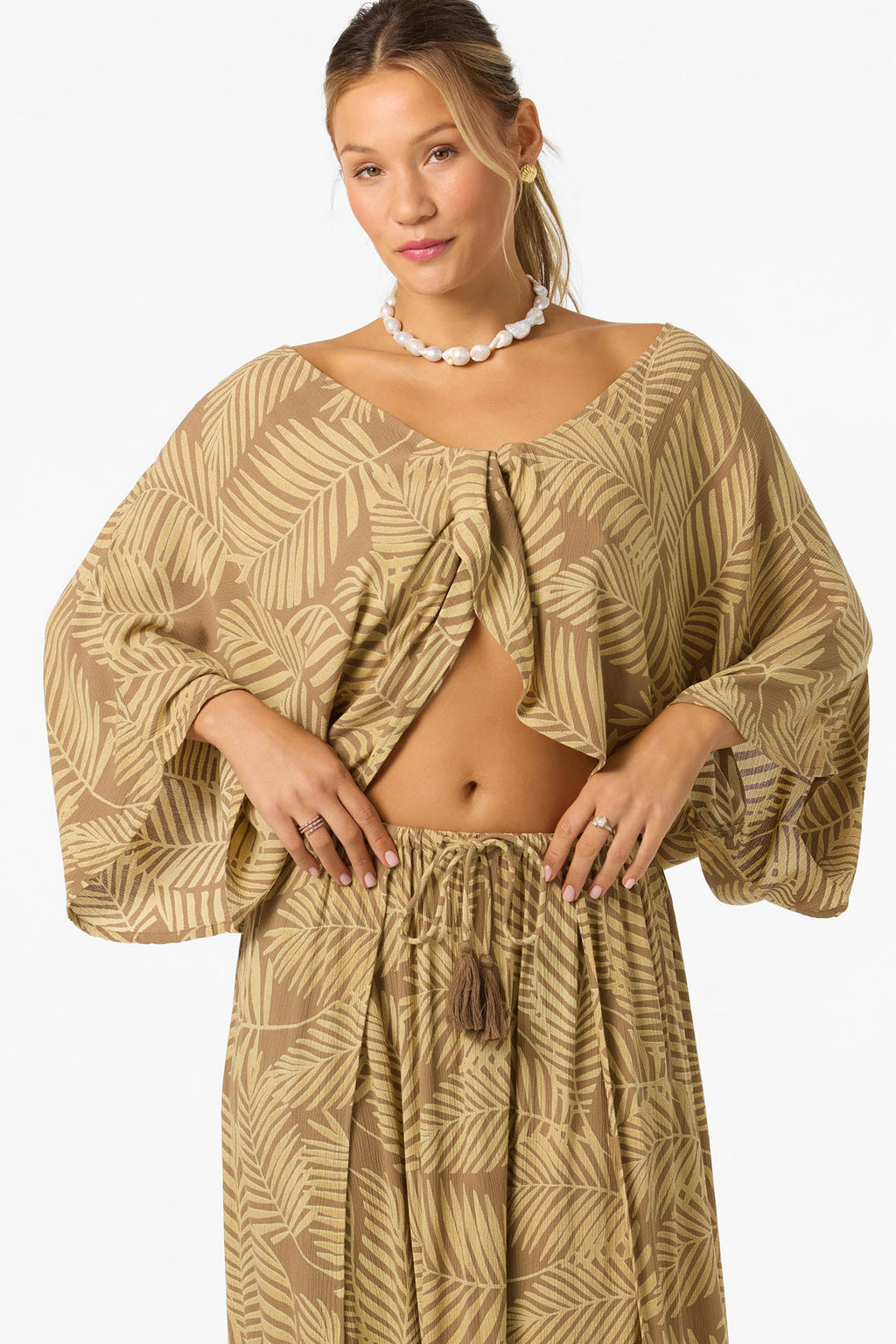 Anna Printed Reversible Cover-Up Top