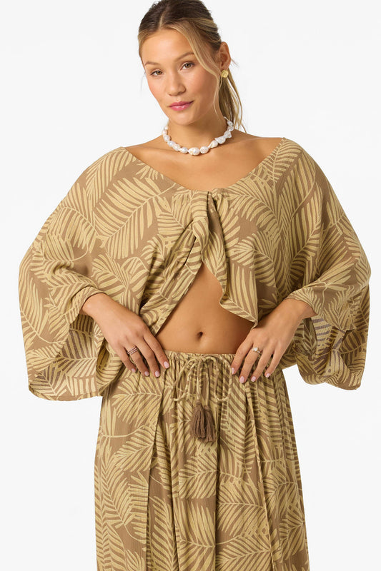 Anna Printed Reversible Cover-Up Top