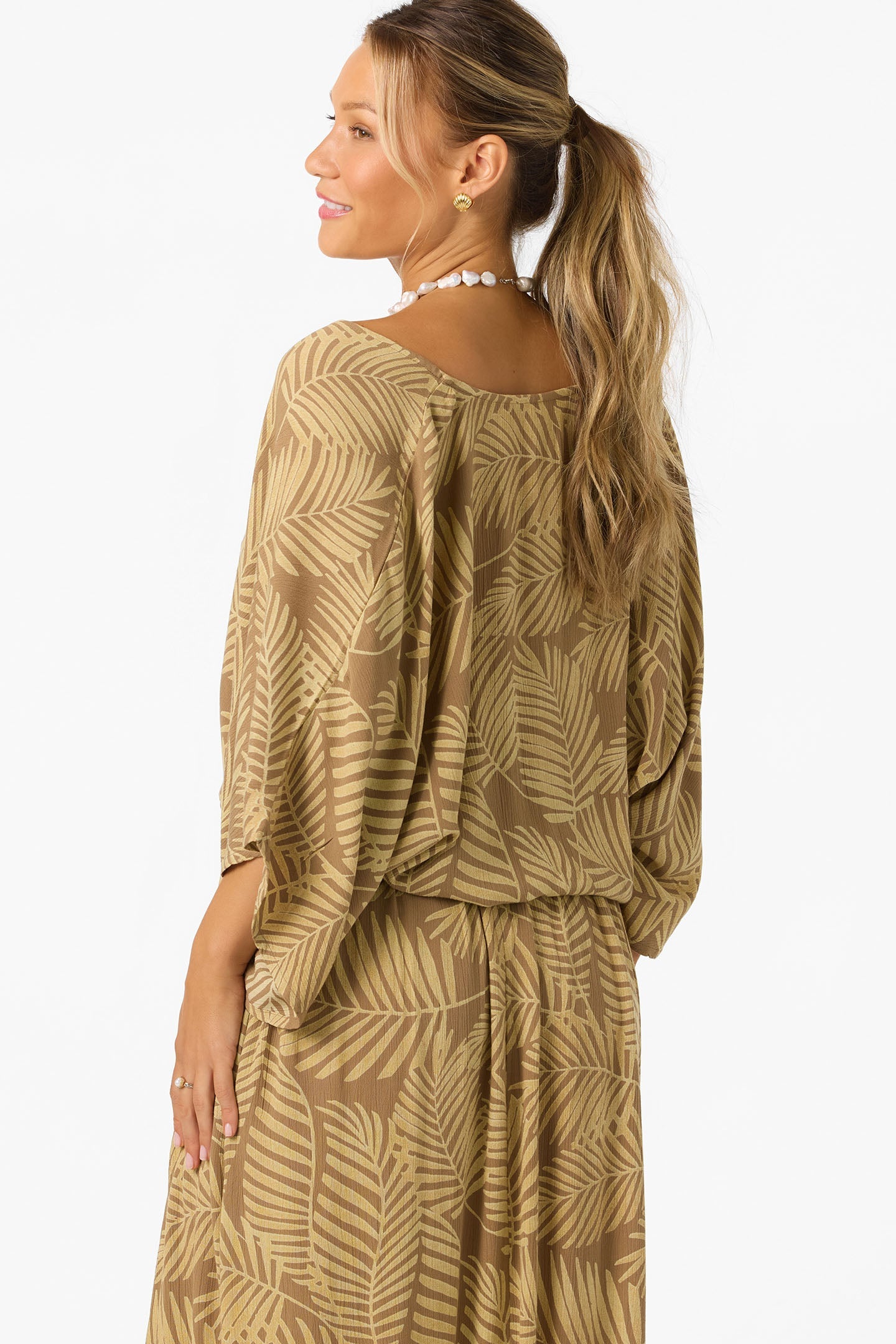Anna Printed Reversible Cover-Up Top