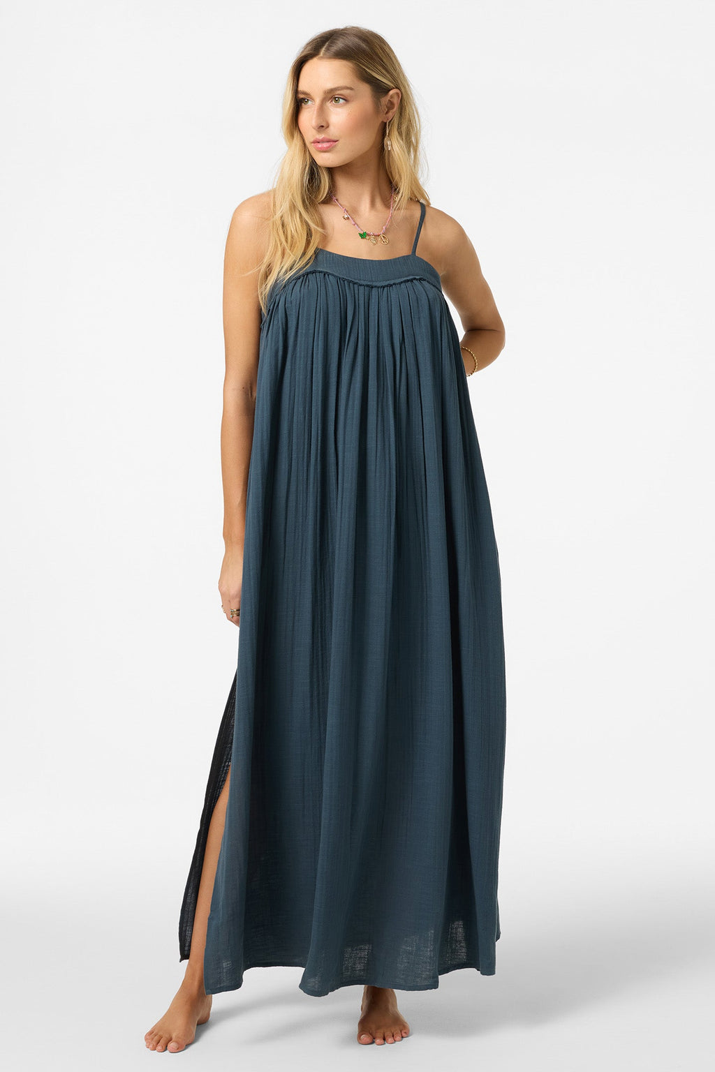 Saltwater Solids Sai Maxi Cover-Up Dress