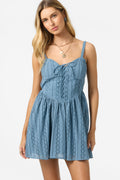 Camden Embroidered Mini Dress