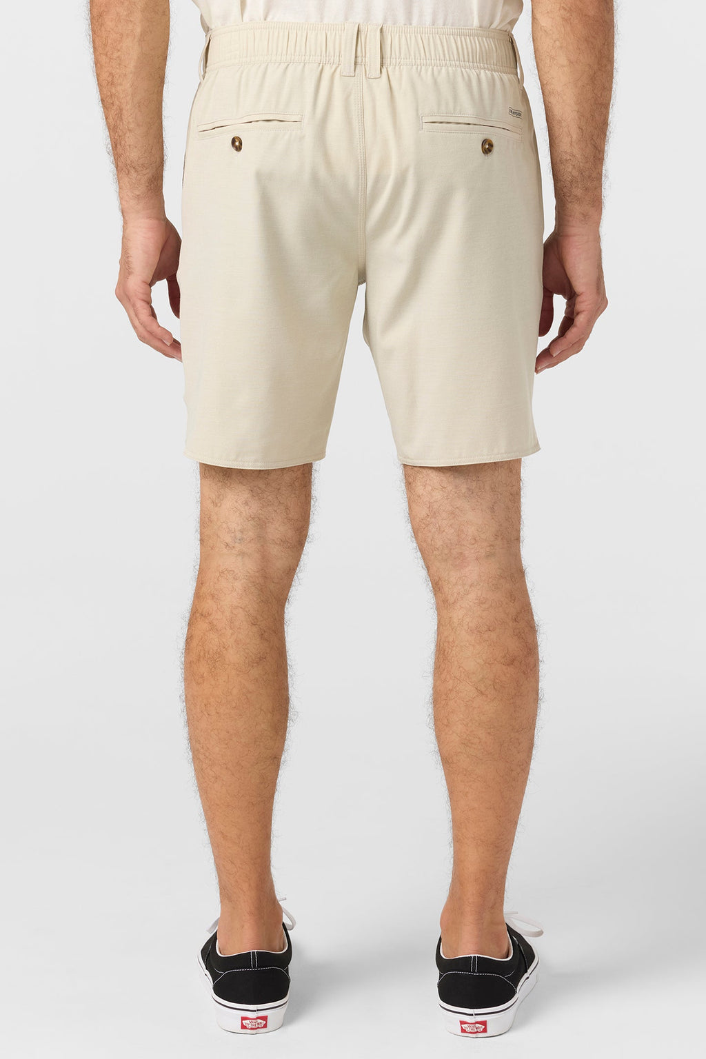 Reserve Light Check Scallop Elastic Waist 18" Hybrid Shorts