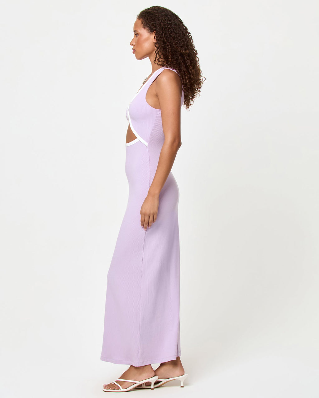 Steph Dress - Lilac-Cream