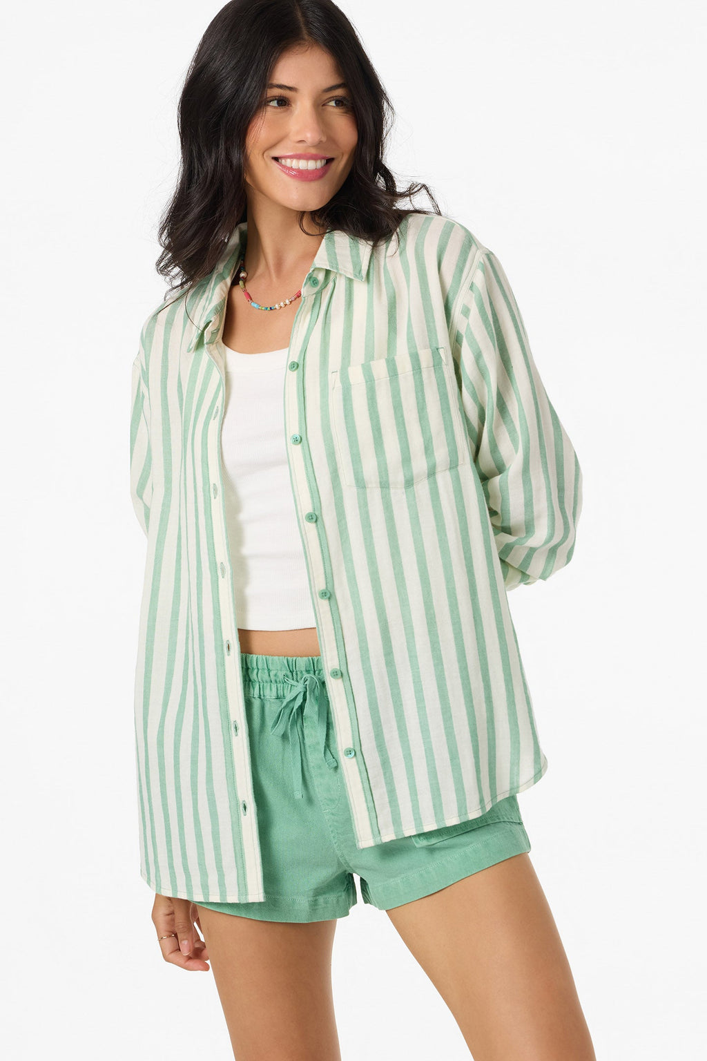 Leni Stripe Relaxed Long Sleeve Top