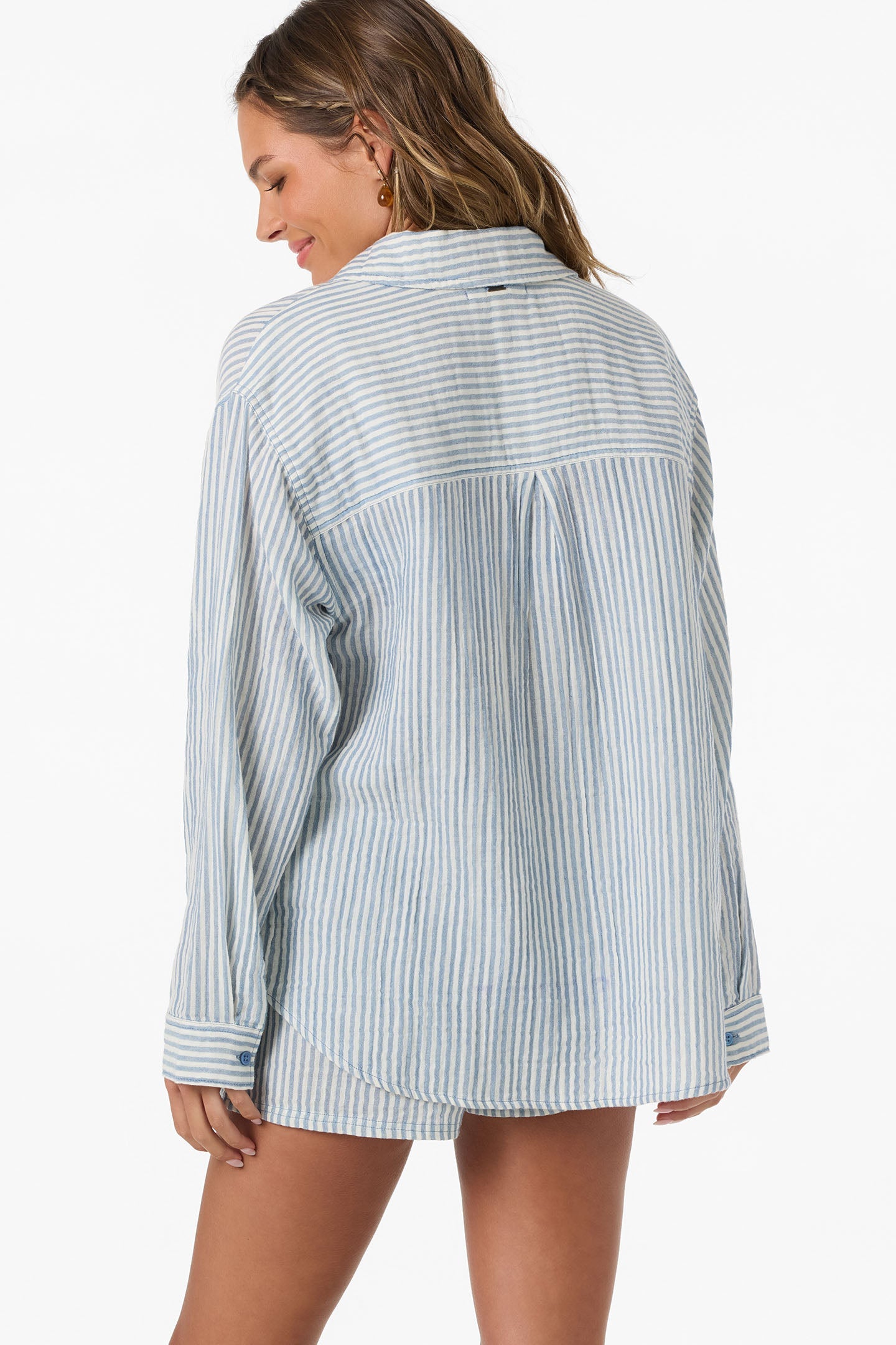 Leni Stripe Relaxed Long Sleeve Top