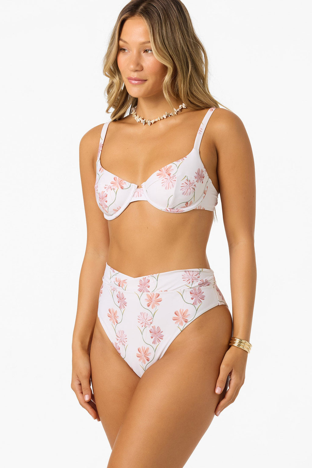 Ivy Floral Seashell Bra Top