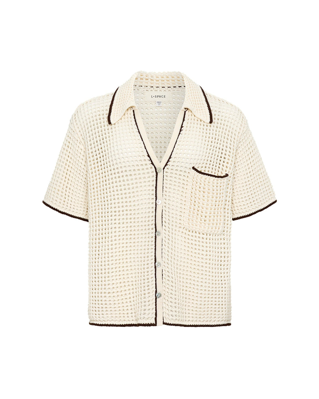 x The Salty Blonde Scout Shirt - Cream-Espresso