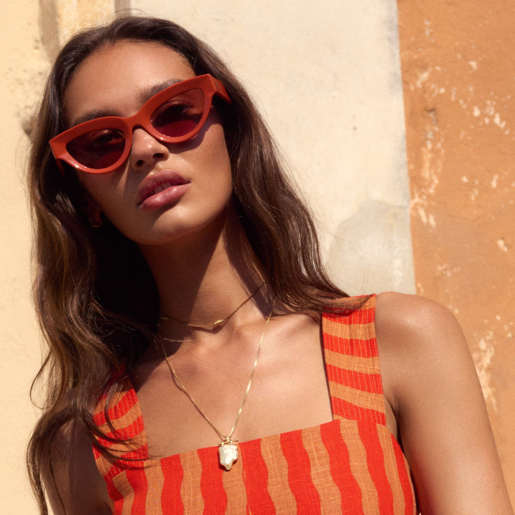 Babette Sunglasses In Rosso