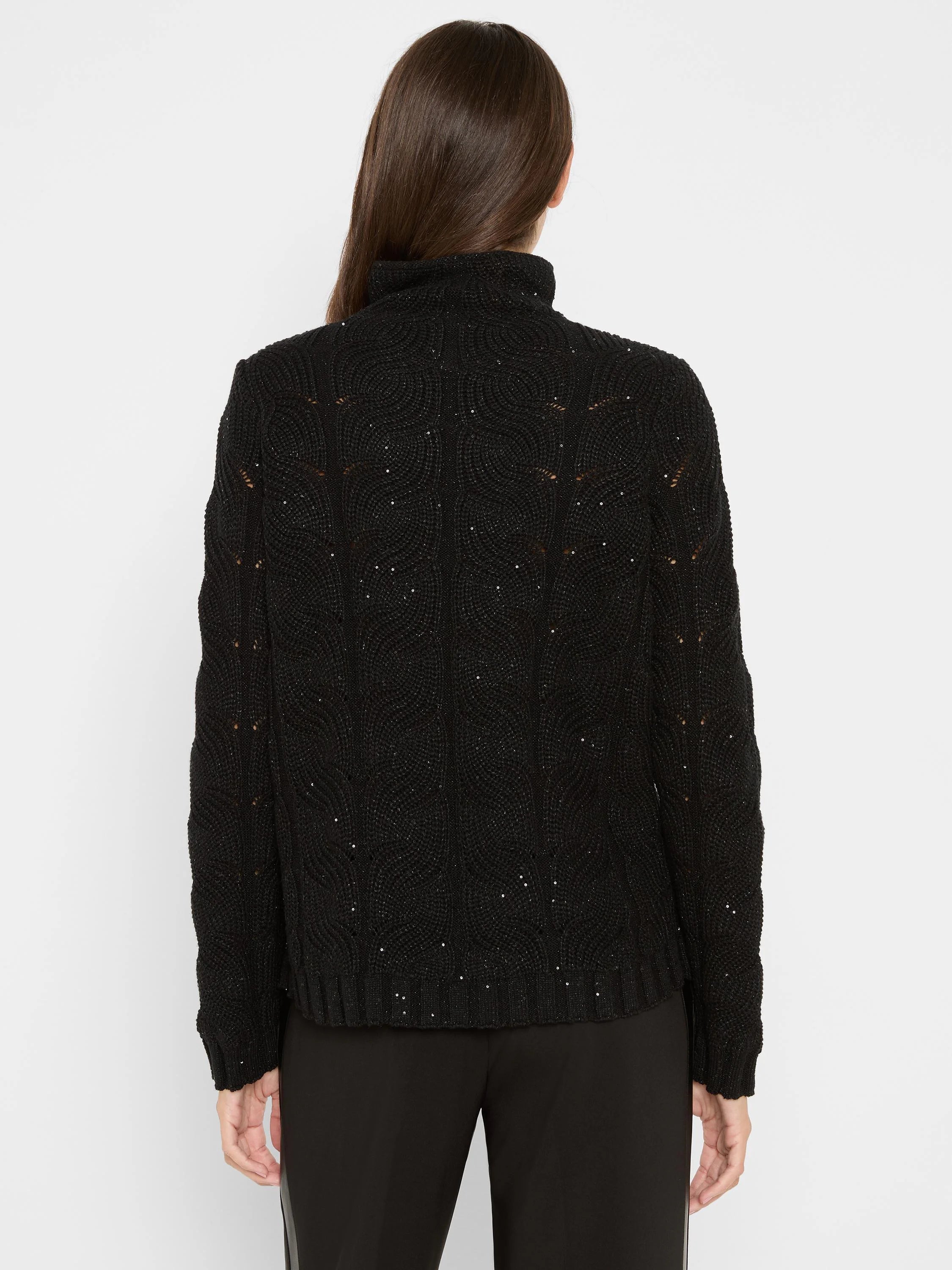 Cable Sparkle Sweater
