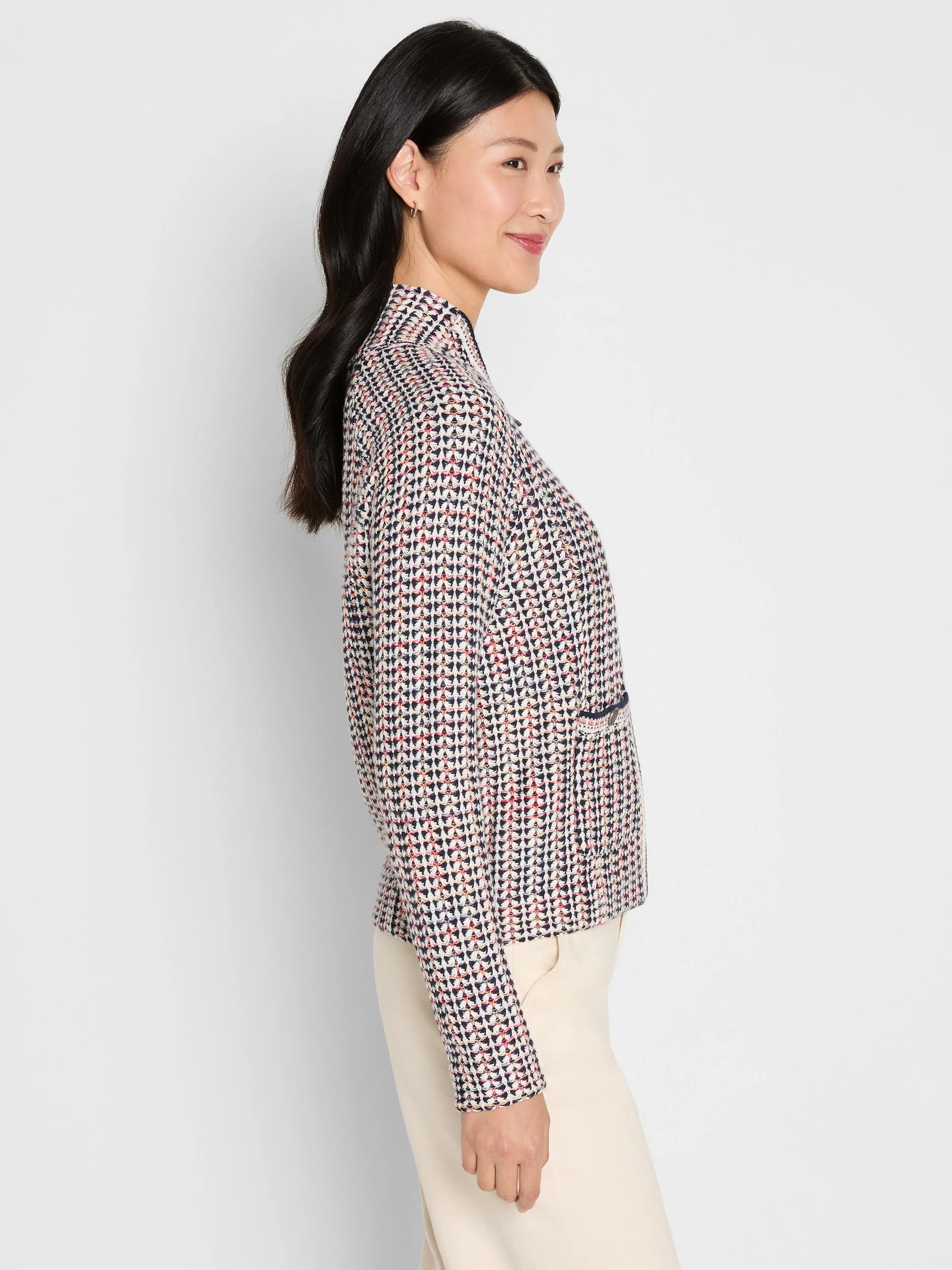 Tuck Stitch Colorwheel Jacket