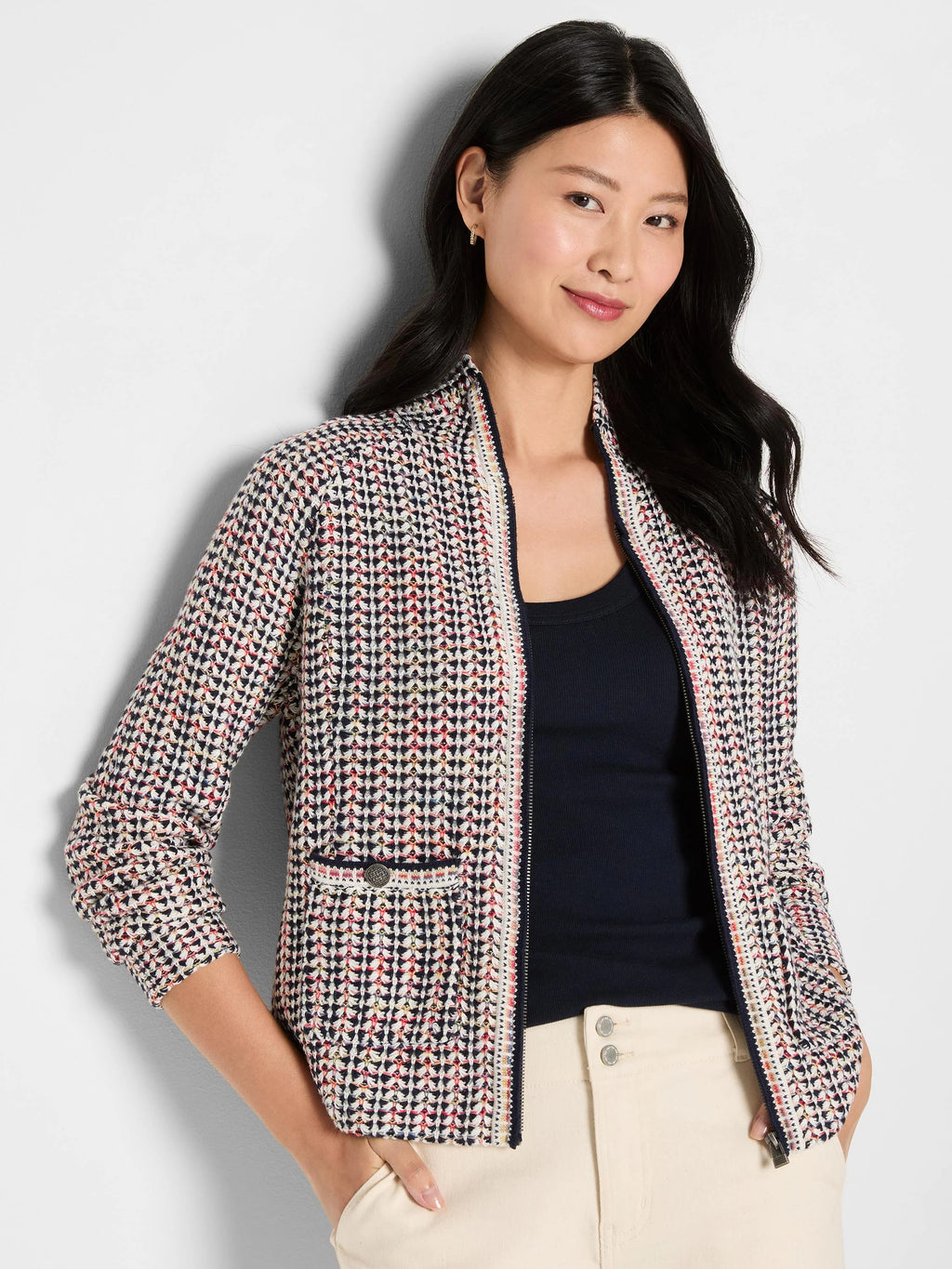 Tuck Stitch Colorwheel Jacket
