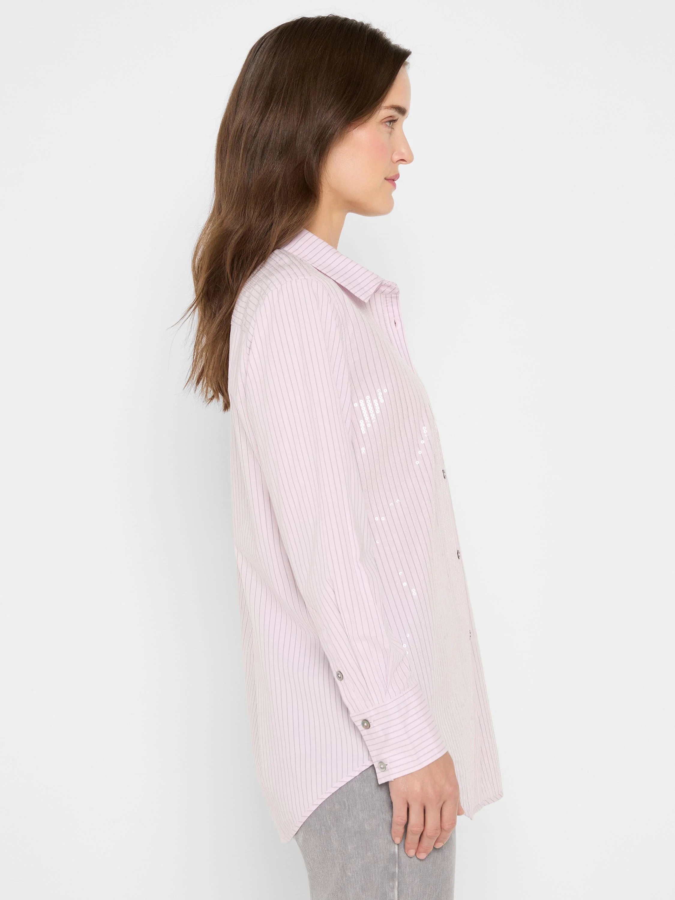 Subtle Shine Stripe Shirt
