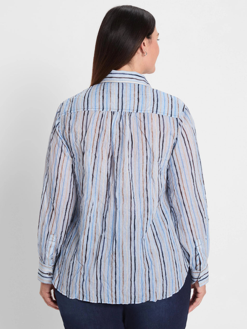 Drifty Painted Stripe Cotton Shirt